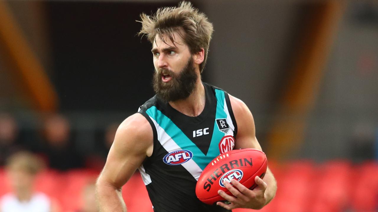 Has Justin Westhoff played his last game for the Power? Picture: Chris Hyde
