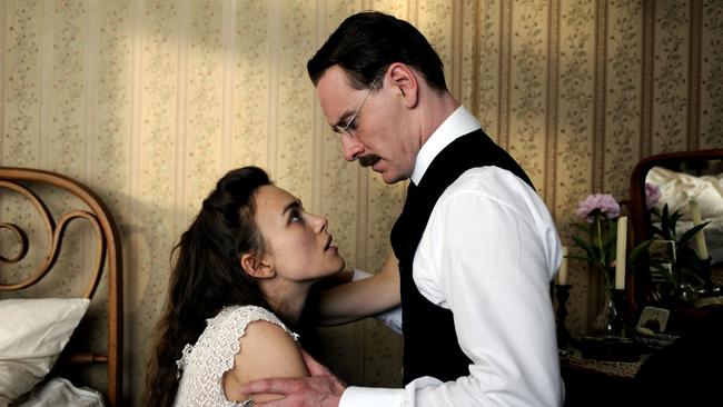 Keira Knightley and Michael Fassbender in A Dangerous Method.