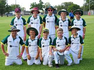 IMPRESSIVE YEAR: A group of players from the Roma and District Junior Cricket Association stand proud. Picture: RDJCC