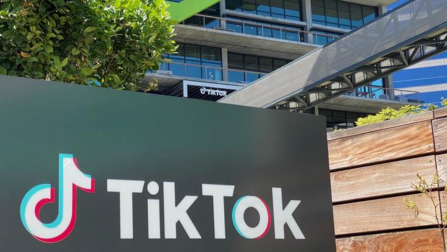 TikTok offices in Los Angeles. Picture: AFP