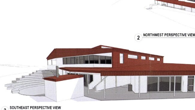 Image of the two-storey building approved for the school.