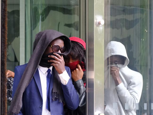 MELBOURNE AUSTRALIA - NewsWire Photos OCTOBER 29, 2024: Ngor Dao, one of four teen boys, and the only one over 18, charged with affray and injury over the death of 16-year-old schoolboy is seen leaving the County CourtPicture: NewsWire / Luis Enrique Ascui