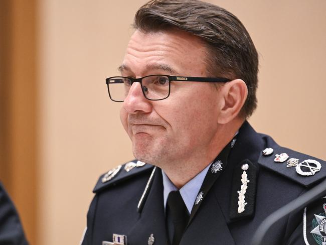 Australian Federal Police Commissioner, Reece Kershaw. Picture: NewsWire / Martin Ollman