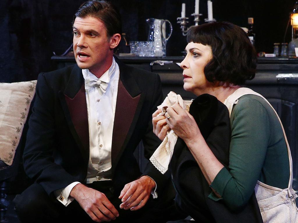 Toby Schmitz and Pamela Rabe in a scene from The Dance of Death by August Strindberg at Belvoir Street. Picture: John Appleyard