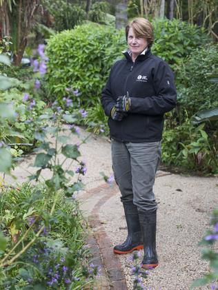 Anita Rayner in the pleasure gardens at Vaucluse House.