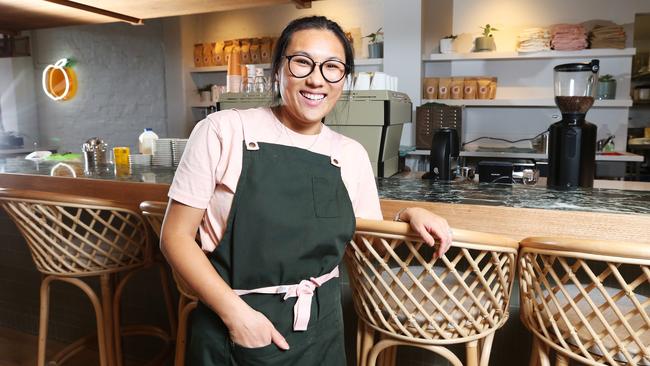 Owner of the Sisterhood Cafe in Sandy Bay, Yasmin Chung. Picture: ZAK SIMMONDS