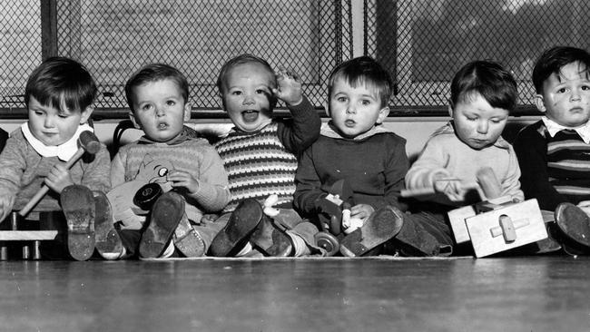 Children at the Berry St founding home in Fitzroy. Berry Street has apologised over forced adoption practices.