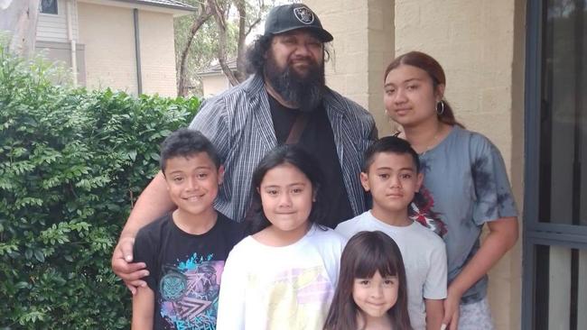 Taaga ‘Junior’ Perez leaves behind his five children who “meant the world to him”. Picture: Supplied