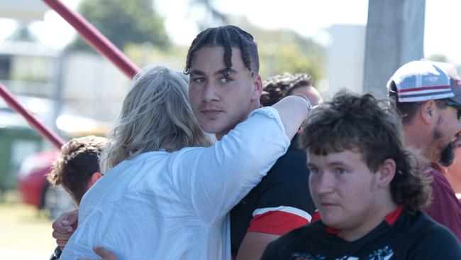 Ignatius Park College and Kirwan State High School teams take on St Brendanâ€™s College Yeppoon teams in Queensland state rugby league semi finals at Mackay on Wednesday, August 24, 2022.