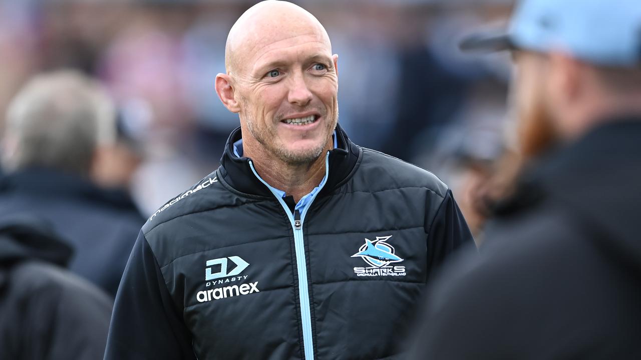 Sharks coach Craig Fitzgibbon has re-signed until the end of 2027. Picture: NRL Photos
