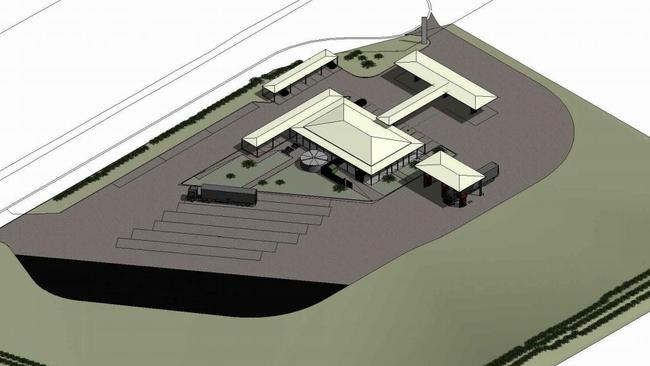 DEVELOPMENT HALTED: Proposed Chinchilla service station illustration's. Pic: Watkins Group