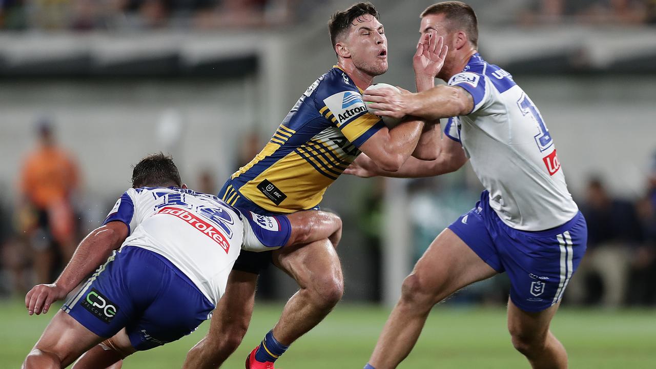 Mitchell Moses failed to ignite the Eels’ attack against the Bulldogs.