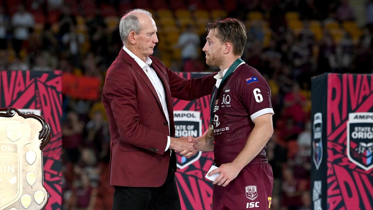 Wayne Bennett isn’t giving up hope of poaching Cameron Munster. (Photo by Bradley Kanaris/Getty Images)