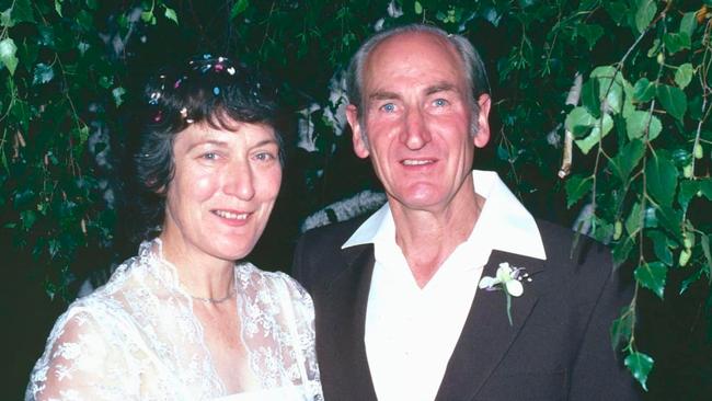 Clarice and Raymond Thiele on their wedding day.