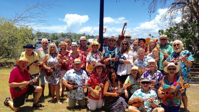 The Parkbench Ukulele Players. Picture: Supplied