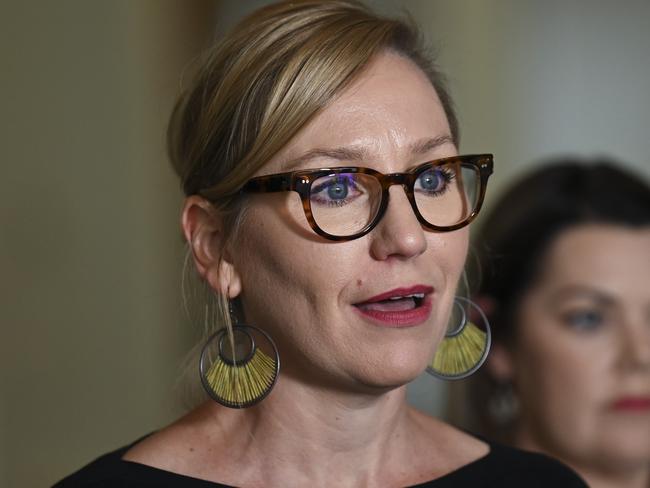 Greens Senator Larissa Waters said ‘there was no acknowledgment’ in Wednesday’s announcement that Australia’s efforts to curb violence against women have been unsuccessful. Picture: NCA NewsWire/Martin Ollman