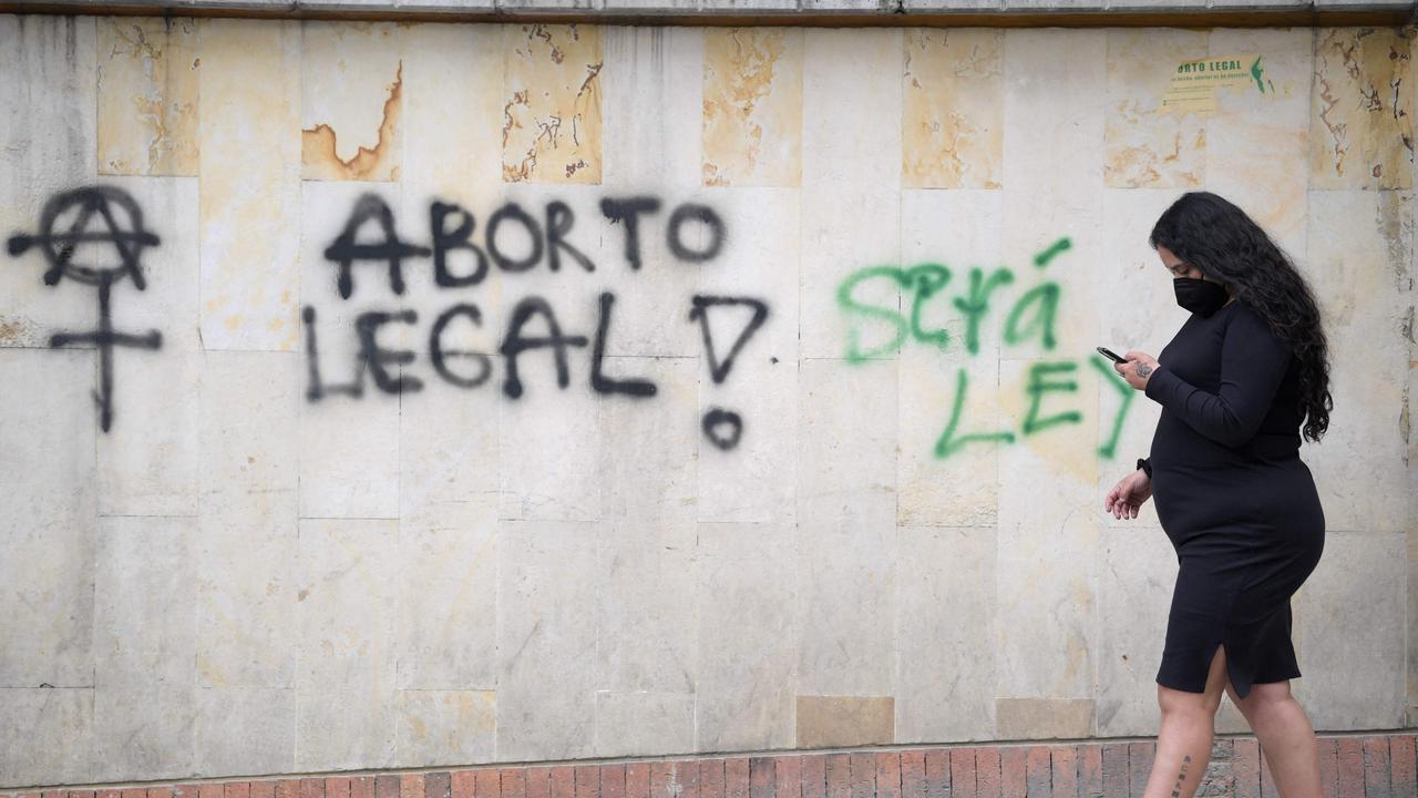 While Colombia also has strict rules around abortion, the Latin American country amended their laws in 2020 to allow the procedure in the event of rape, incest, foetal malformations and in cases when the mother’s health or life is at risk. Picture: Raul Arboleda/AFP.