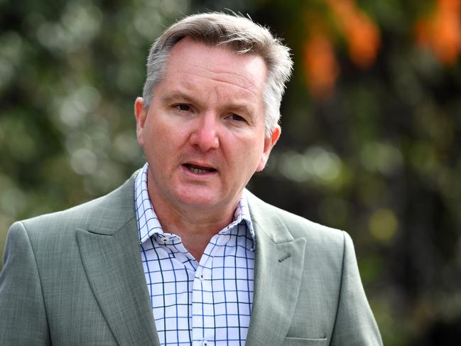 Labor’s climate spokesman Chris Bowen has recast the party’s position on climate action as one dedicated to boosting Australian jobs and the economy. Picture: NCA NewsWire/Joel Carrett