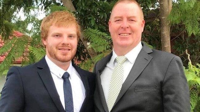 Jaydon (left) has been charged with grooming teenage girls. His father is former NBL coach Rob Beveridge (right). Picture: Facebook