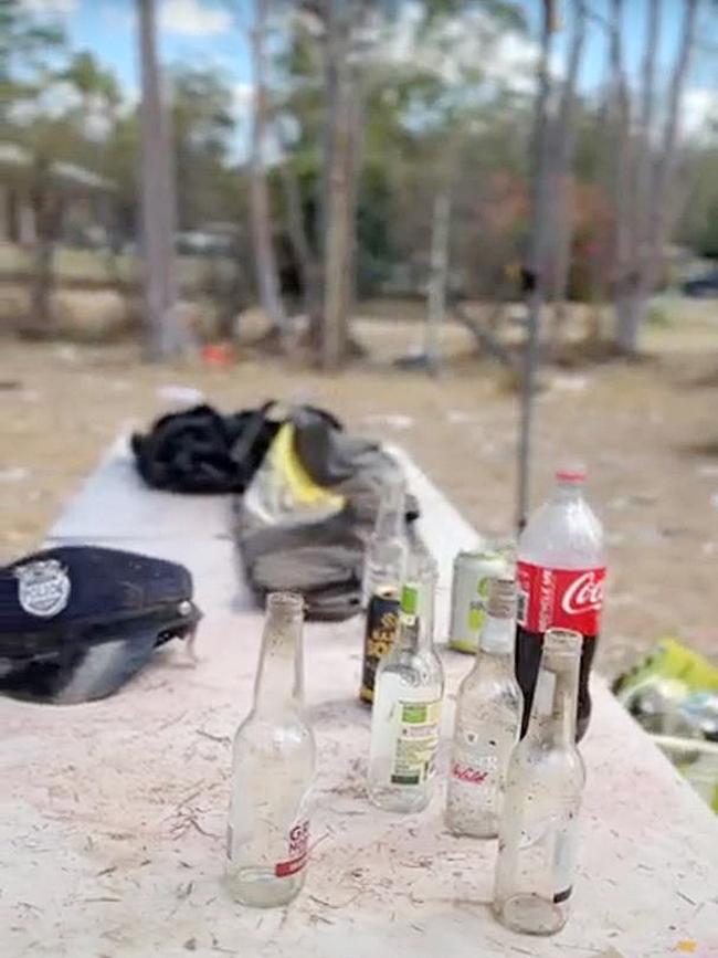 Aftermath of a teen party at Chambers Flat. Photo: Mohammad Alfares.