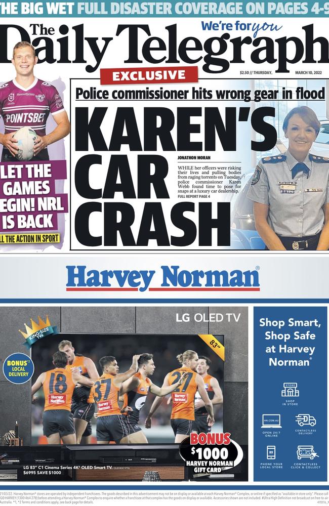 March 10, 2022 edition of The Daily Telegraph.