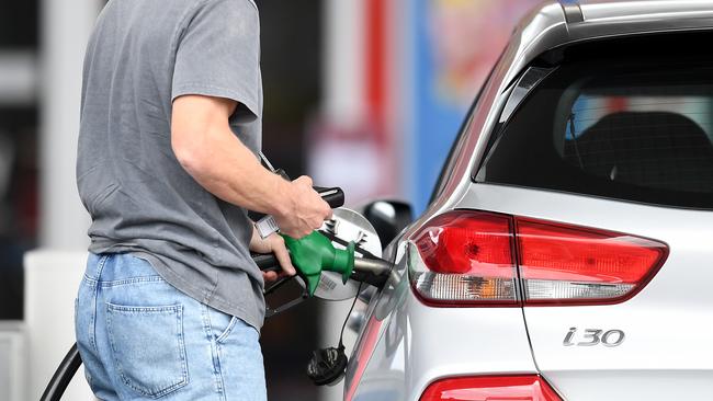 Unleaded petrol prices are at their highest ever across Brisbane and southeast Queensland. Picture: NCA NewsWire / Dan Peled