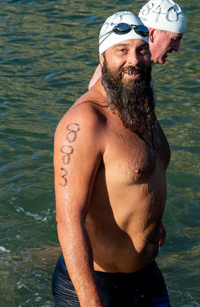 2024 Masters Swimming Australia National Championships open swim event in Darwin. Picture: Pema Tamang Pakhrin