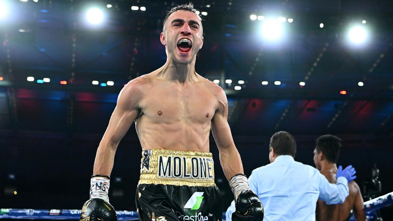 Moloney beat Palicte via TKO in the third round. (Photo by Quinn Rooney/Getty Images)