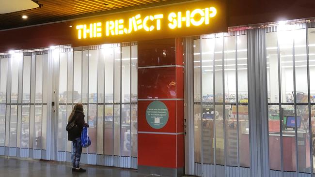 The Reject Shop said sales had been hit by lengthy lockdowns across the nation, with many of its stores located in large shopping centres, which have been closed or are facing dwindling foot traffic. Picture: Mark Stewart