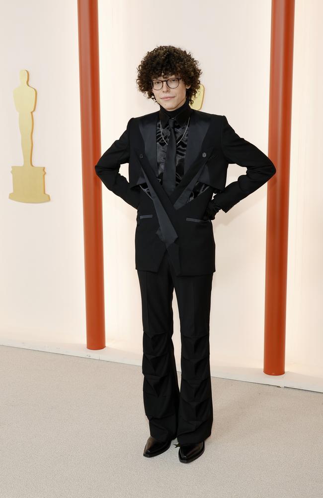 Reece Feldman in Dickson Lim at the 95th Annual Academy Awards. Picture: Getty Images