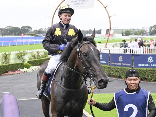 Kerrin McEvoy on winner Casual Connection at Rosehill Gardens on November 30, 2024. Picture: Bradley Photos