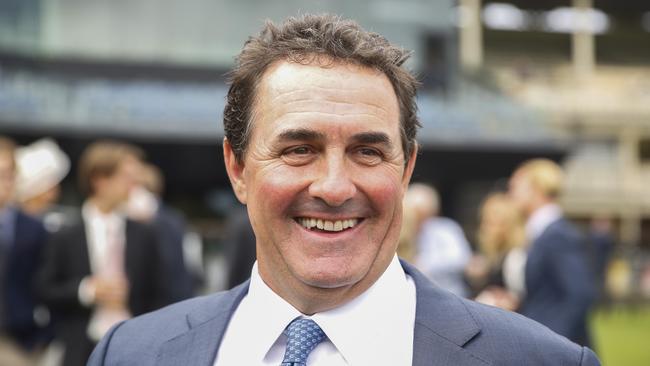SYDNEY, AUSTRALIA - FEBRUARY 27: Michael Freedman smiles after winning race 7 the Cellarbrations Surround Stakes during Sydney Racing at Royal Randwick Racecourse on February 27, 2021 in Sydney, Australia. (Photo by Jenny Evans/Getty Images)