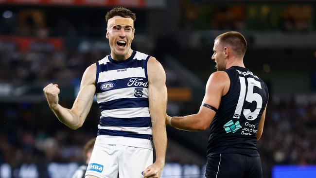 Jeremy Cameron was dominant all over the ground. Picture: Michael Willson/AFL Photos via Getty Images