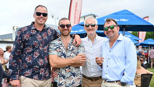 Mark Rees, Sam Bradburn, Tim Bradburn and John Margiotta at the Cairns Cup on Saturday. Photo by Emily Barker