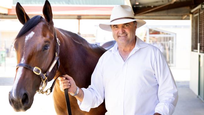 Vin Cox at the Magic Millions sales. Picture: Luke Marsden.