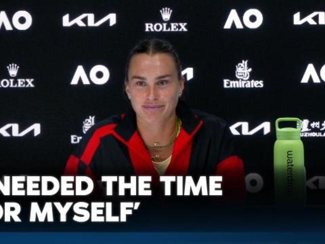 Sabalenka describes emotional AO finish