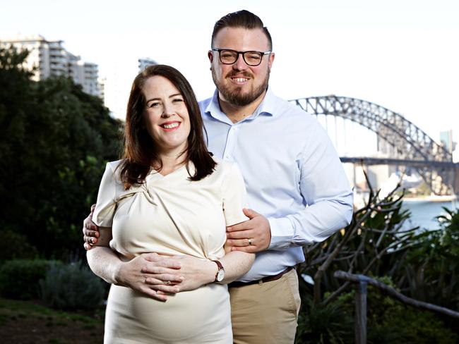 North Shore MP Felicity Wilson and her partner Sam Ison in Lavender Bay.