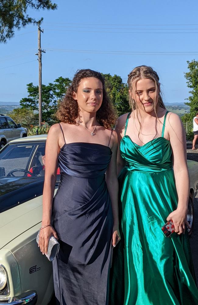 Anna Kelly and Jessica Gibbs at Richmond River's Year 12 Formal.