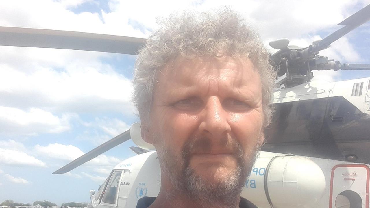 Richard Sandison helped distribute food in South Sudan for almost three months this year. The only transport in or out was through helicopter.