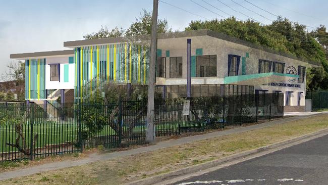 Artist impression of the new building to be constructed at the school.