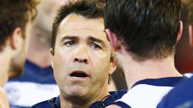 Cats head coach Chris Scott was baffled by his side’s display. Pic: Getty Images