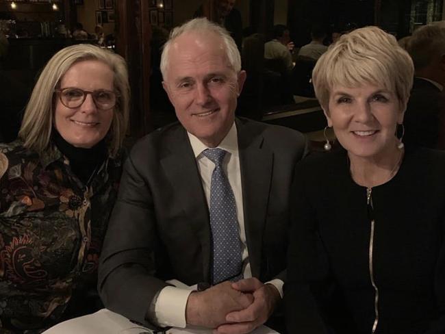 Malcolm Turnbull said he would have “welcomed” Julie Bishop, right, becoming PM.