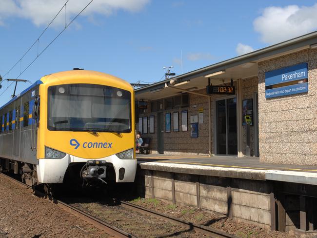 He was struck by a train after he arrived at Pakenham.