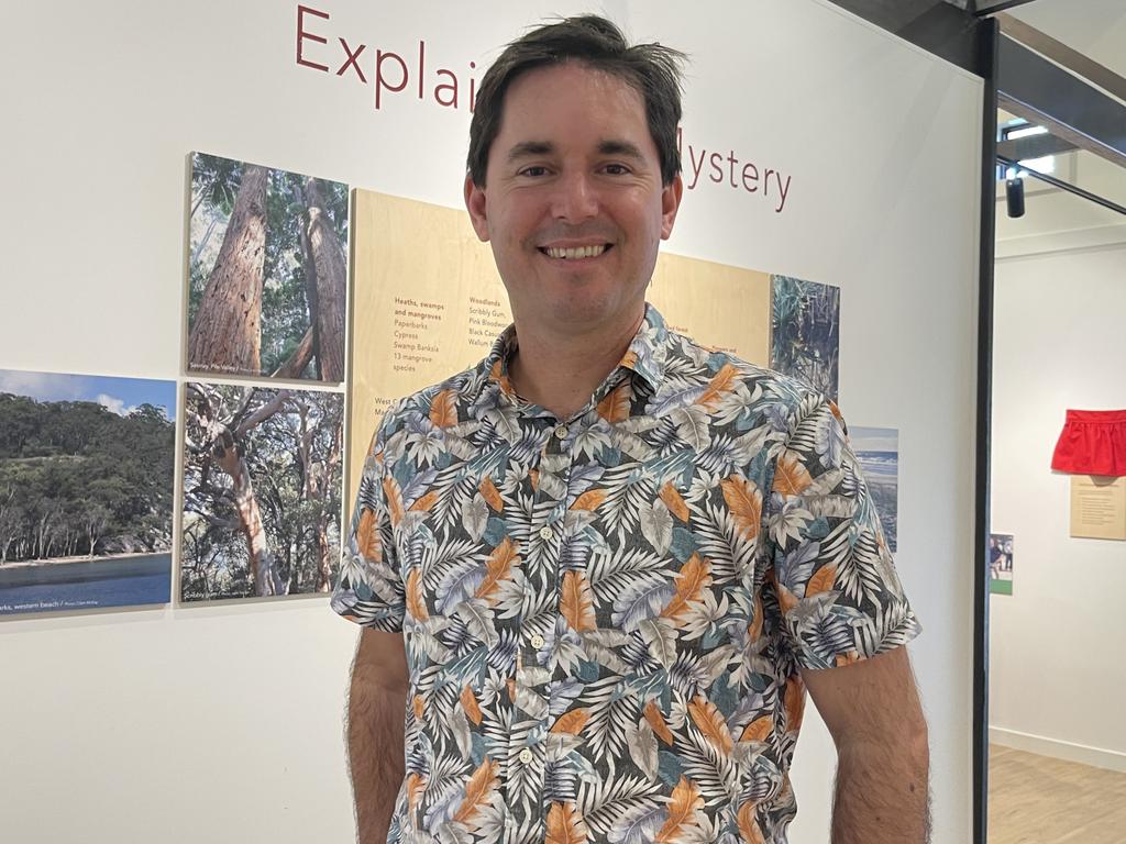 Fraser Coast Mayor George Seymour at the opening of the K'gari World Heritage Discovery Centre.