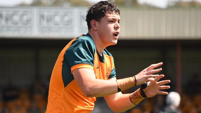 Game two of the Australian schools and under 18s battle against New Zealand. Picture: Rugby Australia