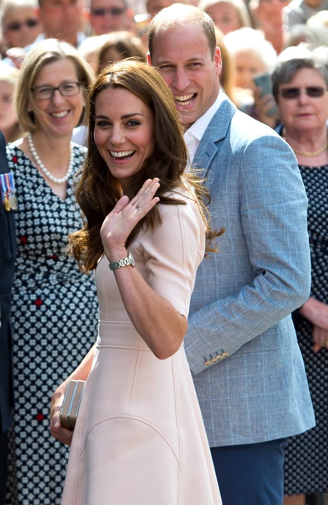 Catherine, Duchess of Cambridge and Prince William, Duke of Cambridge arrive at Truro Cathedral during a royal visit to Cornwall on September 1, 2016 in Truro, United Kingdom. Picture: Getty