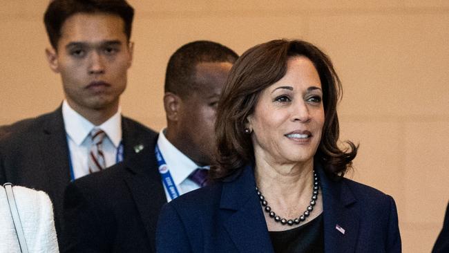 US Vice-President Kamala Harris at the APEC summit in Bangkok on Friday. Picture: Getty Images