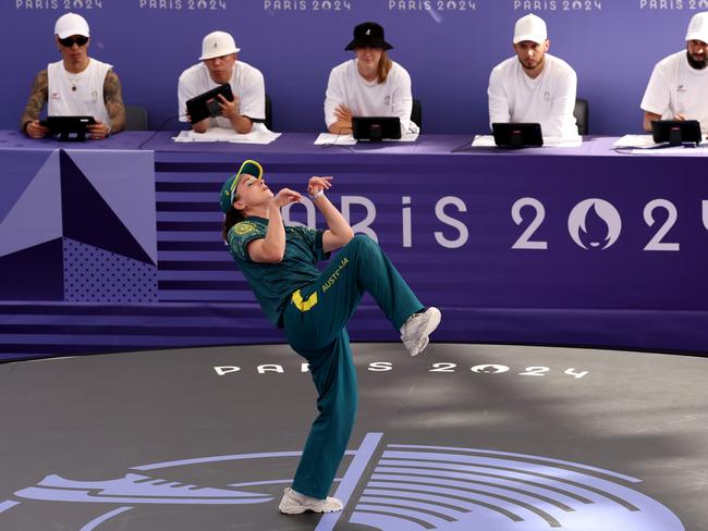 B-Girl Raygun competes in Paris. Picture: Getty