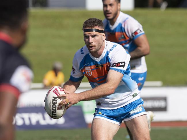 Northern Pride v PNG Hunters - Pride's Chris Ostwald during the game againgst the Hunters .Picture: Brian Cassey