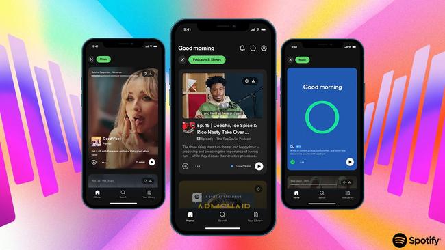 Bizarre new feature of Spotify update has shocked app users. Picture: Supplied